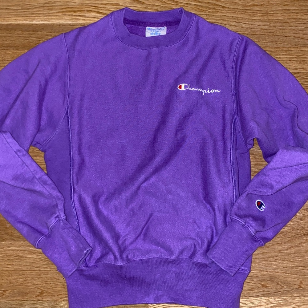 Champion Crewneck Sweatshirt Purple